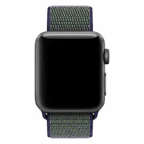 Ремешок Nylon loop для Apple Watch 38/40/41mm Midnight green